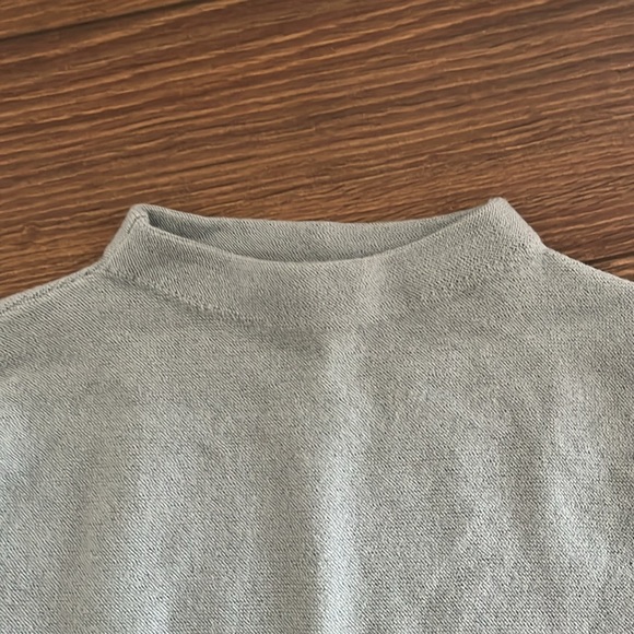 Club Monaco Wool Mock Neck Sweater - Pale Blue - Picture 7 of 8